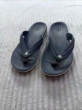 CROCS Navy Blue Flip Flop Sandals for Kids